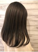 髪質改善ストレート×ベージュカラー