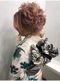 成人式カールアップヘアセット