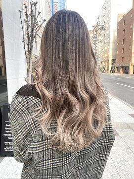 ワンスタイル(One style) 【2ブリーチ】バレイヤージュ+髪質改善トリートメント