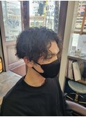 センタ―パート×スパイラルパーマ