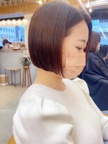 ロンドシエル 横浜(Lond ciel)&nbsp;前髪なし前下がりボブ【久保田夢美】横浜グレーベージュ