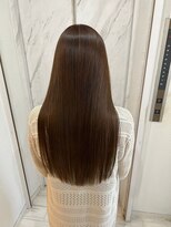 ナンバー ブラオ 名古屋栄(N° blao) 艶髪ストレート　アッシュブラウン　髪質改善トリートメント