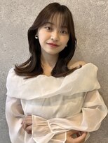 アース 三軒茶屋店(HAIR&MAKE EARTH) 三軒茶屋_レディース_ロング_ブラウン_コテ巻き_パーマ_小顔