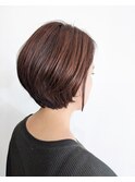 【Gluck hair design】オレンジラテ×ショートボブ