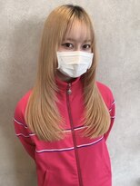 アース コアフュールボーテ 熊谷店(EARTH coiffure beaute)&nbsp;ミルクティーハイトーンレイヤーカットワンカール
