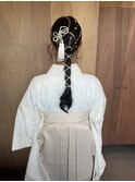 モダンホワイト袴コーデ 全身ver