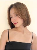 前髪　こなれミディ　イメチェン　ウェーブパーマ　韓国マッシュ