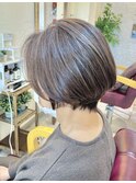 大人ショートボブ簡単スタイリング