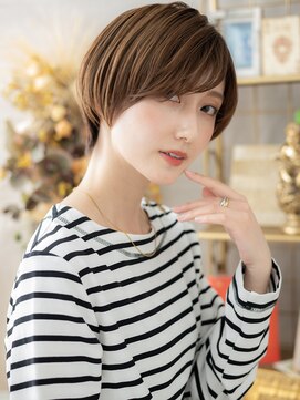 カバーヘア イヴ 戸頭店(COVER HAIR EVE) 大人ハイライト小顔マッシュショートウルフh3戸頭20代30代40代