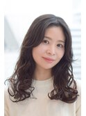 髪質改善デジタルパーマ&白髪ぼかしナチュラルブラウン♪