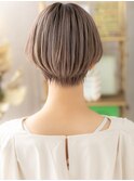■グレージュ刈り上げマッシュショートボブ611★大宮10代20代!