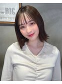 大人美人アッシュオリーブショコラアッシュ韓国風巻きモテ髪