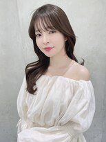 ロンド メリー 大宮(Lond merry)&nbsp;ミニウルフレイヤーカット顔周り前髪韓国ミディアムロング／大宮