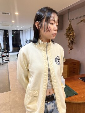 パープル(PURPLE) レイヤーカット/切りっぱなしカット/フェイスレイヤー