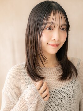 カバーヘア ブリス 北浦和(COVER HAIR bliss) □シースルーバング前下がりレイヤーロング416北浦和30代40代