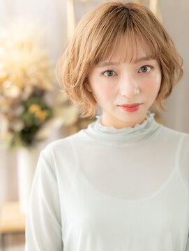 カバーヘア ブリス 川口(COVER HAIR bliss) 外国人風ハイトーンカラーボブウルフマッシュh3川口20代30代40代