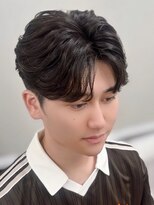 ケア 神戸(CARE) フェザーパーマセンターパート韓国マッシュ