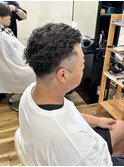 オールバック×ツイストスパイラルパーマ
