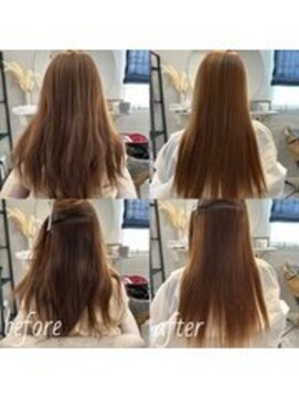 モンヘアー(mont hair) 髪質改善トリートメント、縮毛矯正で艶髪へ