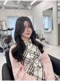 韓国風巻き オルチャンレイヤー 透明感カラー 顔周りレイヤー