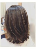 ナチュラルハイライト◆ミディアムレイヤー