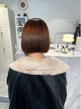 ドラマヘアー(dorama hair)の写真/【透明感×艶髪を叶えながら髪がまとまる髪質改善ケアカラー】Aujuaトリートメントと一緒にするのも◎