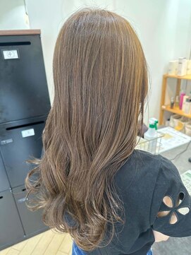 ユニ バイ マグ 長野店(Uni.by Mag) 大人可愛いブリーチなし透明感カラーグレージュ