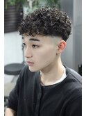 スペインカール×スキンフェード/20代30代40代