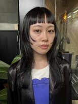 ナループロアポンテ(Nalu pu loa PONTE)&nbsp;ミディアムレイヤー顔まわりレイヤーオン眉ナチュラルレイヤー
