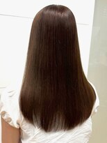 カミラボ(KAMI LABO)&nbsp;縮毛矯正 ロングヘア ツヤ髪 髪質改善 ベージュ セミロング