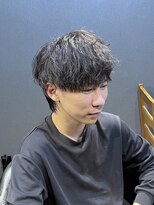 ビーダンディー(Bee dandy) ビジネスマッシュウルフ 刈り上げなし ニュアンスパーマ