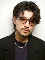ルーシー 名古屋栄(LUCEY)&nbsp;センターパートニュアンスパーマフェザーパーマ波巻きパーマ