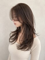 カノエ(canoe)&nbsp;ブラウンカラー　韓国巻き顔周りレイヤー 20代【西新大濠荒戸】
