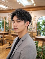 カラン エ ノエル(Calin et Noel)&nbsp;メンズビジネスリクルート毛流れショートアップバング