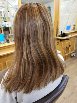 ルークス 中央林間(LOOOKS) アッシュベージュ×バレイヤージュハイライト