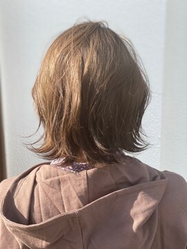ミュウ(Private hair salon Miu) ベージュ系外ハネボブ