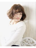 コンマヘア☆ゆるふわグレージュボブ☆