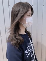 ピエドプールポッシュ(PiED DE POULE POCHE)&nbsp;ブリーチをしないグレージュカラー