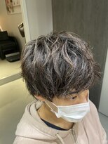 ウノプリール 茶屋町店(unopulir) ビジネスヘアハイライトカラー白髪ぼかしスッキリショート