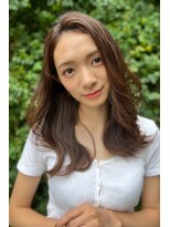 リークフー(Ree cu fuu)&nbsp;20代30代40代 かきあげバングのセミロングレイヤー2 藤沢