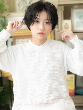カバーヘア ブリス 戸田公園西口店(COVER HAIR bliss) 黒髪小顔くせ毛風マニッシュボブトh戸田公園20代30代40代!