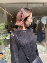 マイル 渋谷(mile)&nbsp;切りっぱなしボブ×ベイビーピンク