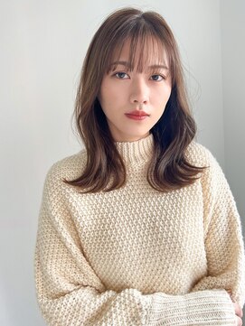 トゥルーズ 梅田店(TLUUS) TLUUS前髪パーマグレーベージュレイヤーロングアッシュカラー