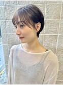 艶感大人ショート 黒髪ショート