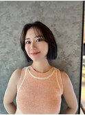 韓国ボブ/透明感グレージュ