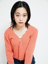 オンク 新宿(onk)&nbsp;黒髪/グレーベージュ/レイヤーロング/前髪パーマ[新宿駅]