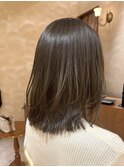 オリーブグレージュ ダークグレージュ イルミナカラー レイヤー
