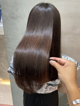 ロンドポレール 北千住(Lond polaire) 似合わせカット×フルバング×レッドブラウン×イメチェン