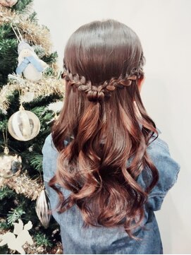 シュクレアミ 福島(sucre ami) kids ハーフアップ【福島/学割ヘアセット】