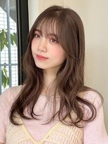 ローネス ギンザ(LONESS ginza)&nbsp;レイヤーカット/姫カットレイヤー/マロンベージュ/くすみカラー